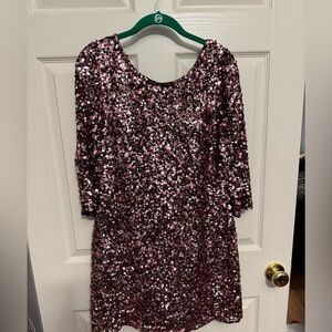 Pink Sequin Dress